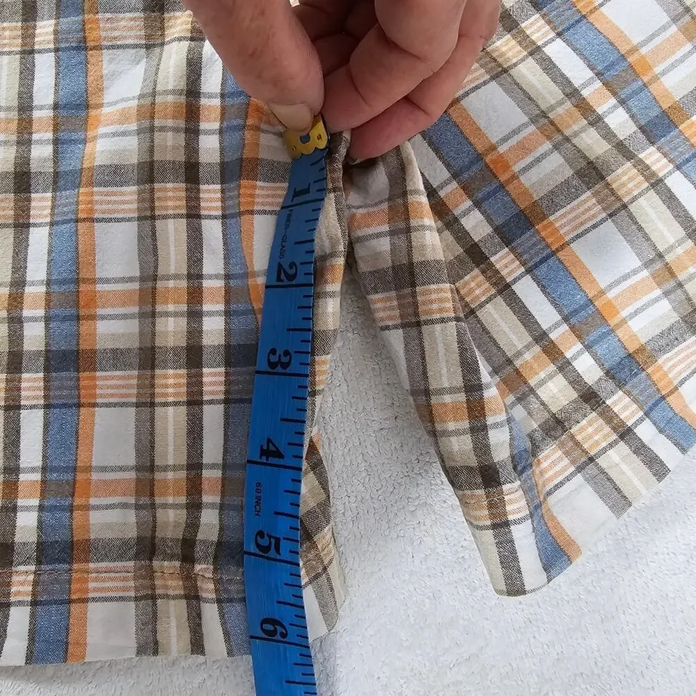 OshKosh B'Gosh Vintage Plaid Shorts With Adjustable Waist Unisex Toddler Size 5